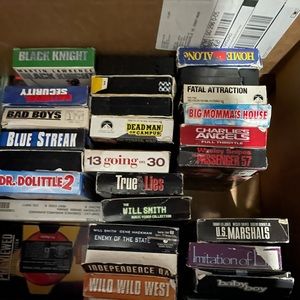Vhs tapes I have left 4 boxes all fit $100 or $1.00 each